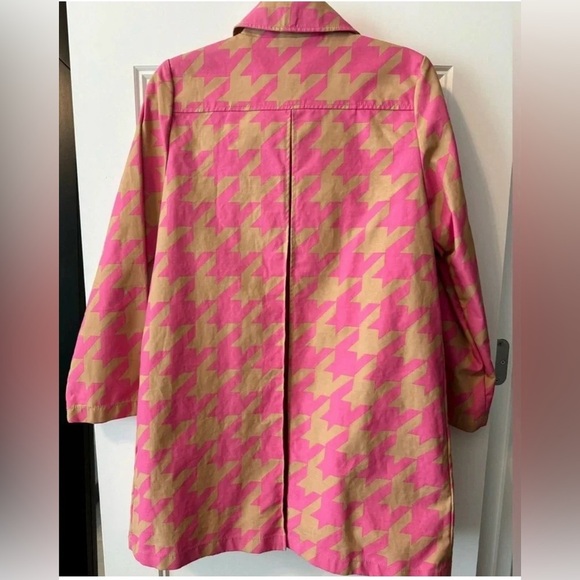 Isaac Mizrahi Target 20th Anniversary Pink/Beige Houndstooth Jacket Size Small - Picture 2 of 6